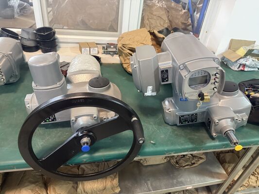 Νέα Εύρος ροπής ενεργοποιητή SA 10 Nm έως 32 000 Nm Ενεργοποιητής ηλεκτρικής βαλβίδας AUMA SA16.2-F16 Ενεργοποιητής πολλαπλών περιστροφών και βαλβίδα πεταλούδας Keystone