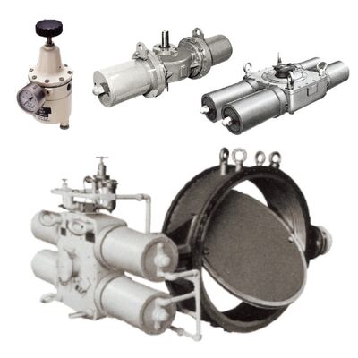 KOSO 710C Concentric PARA SEAL Valves with 6400RA Pneumatic Cylinder Actuator Power Plant Oil Gas Industrial