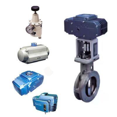 KOSO 710E 720E Εκκεντρικές βαλβίδες πεταλούδας PARA SEAL με 3620R 6300RB Pneumatic Cylinder Autuators