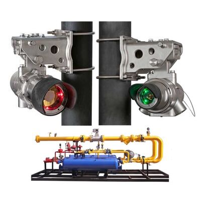 DET-TRONICS FlexSight LS2000 ανοικτός διαδρομής υπερύθριος ανιχνευτής αερίων υδρογονανθράκων με διπλό μήκος κύματος υπερύθριου ανίχνευσης, περίβλημα από ανοξείδωτο χάλυβα και εμβέλεια ανίχνευσης 200 μέτρων