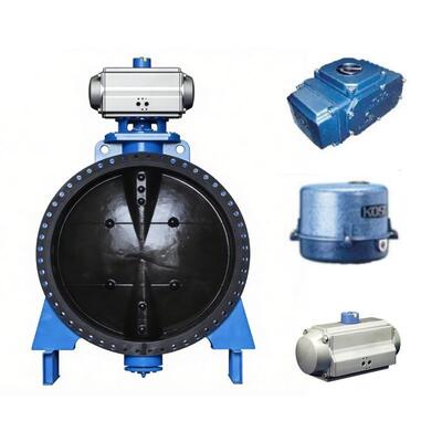 KOSO 6300 6400 6500 7300 7900 Pneumatic Cylinder Actuator with GLV Ductile Cast Iron Large Bore Butterfly Valve