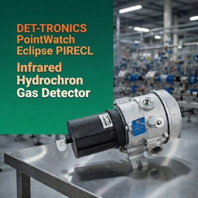 DET-TRONICS PointWatch Eclipse PIRECL Υποκόκκινος ανιχνευτής αερίων Υδρογονανθράκων καυσίμων ανιχνευτής διαρροής αερίων Βιομηχανικός αισθητήρας αερίων