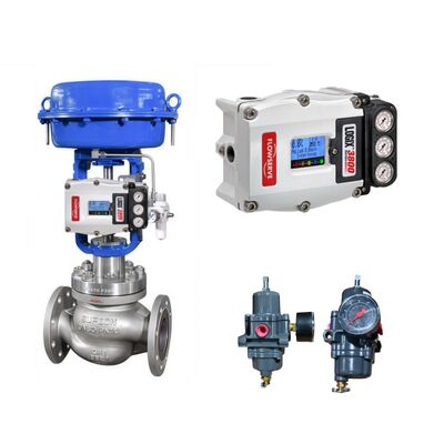 Flowserve Logix 3800 Digital Valve Positioner Smart Control with Fisher 67CFR Filter Regulator