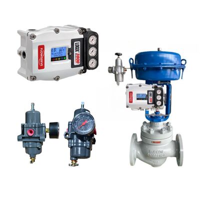 Flowserve Logix 3800 Digital Valve Positioner Smart Control with Fisher 67CFR Filter Regulator