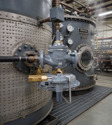 Εμέρσον Φίσερ τύποι 1098-EGR και 1098H-EGR Πιλοτική βαλβίδα μείωσης πίεσης αερίου με αποθήκη για λέβητα υψηλών επιδόσεων