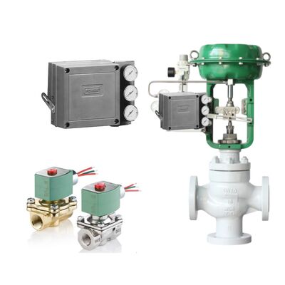 Emerson Fisher 3582 Ηλεκτροπνευματικός Μονοενεργός Ρυθμιστής Θέσης Βαλβίδας με Ηλεκτροβαλβίδες ASCO