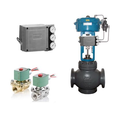 Emerson Fisher 3582 Ηλεκτροπνευματικός Μονοενεργός Ρυθμιστής Θέσης Βαλβίδας με Ηλεκτροβαλβίδες ASCO