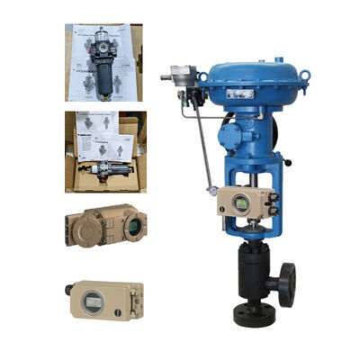 Κίνα Πνευματική βαλβίδα ελέγχου με SAMSON 3730 3731 έξυπνη θέση βαλβίδας και Fisher 67CFR 67DFR ρυθμιστή φίλτρου σε απόθεμα