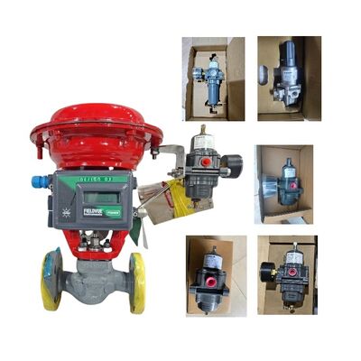 Κινέζικη αντηλιακή βαλβίδα ελέγχου με Fisher DVC2000 VALVE POSITIONER και 67CFR-226/237/239/600/601 ρυθμιστή φίλτρου σε αποθεματισμό