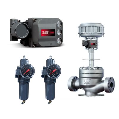 Chongqing Chuanyi Control Valve με Fisher DVC6200 Smart Digital Valve Positioner με 67DFR Filter Regulator