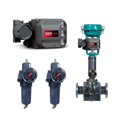 Chongqing Chuanyi Control Valve with Fi sher DVC6200 Smart Digital Valve Positioner with 67DFR Filter Regulator