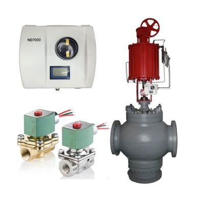 Βαλβίδα ελέγχου Wuzhong με Valmet Me-sto Neles ND7000 Smart Valve Control Positioner και ηλεκτρομαγνητική βαλβίδα ASCO