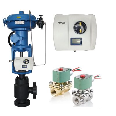 Βαλβίδα ελέγχου Wuzhong με Valmet Me-sto Neles ND7000 Smart Valve Control Positioner και ηλεκτρομαγνητική βαλβίδα ASCO