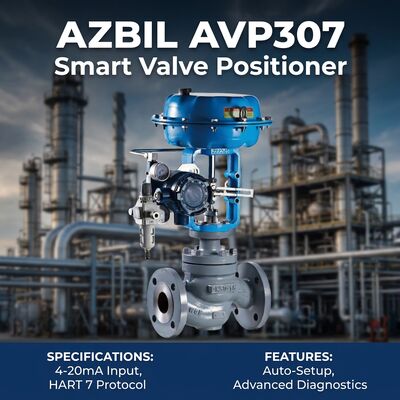 Ασβίλ AVP300 έξυπνος τοποθετητής βαλβίδας με επικοινωνία HART6 4-20 mA DC σήμα εισόδου και ακρίβεια ± 1,0% F.S. για τις βαλβίδες ελέγχου πνευματικής ενέργειας