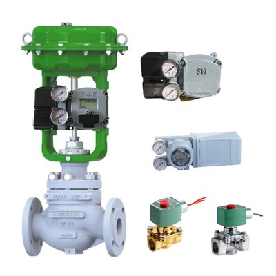 Samson Pneumatic Control Valve and Masoneilan SVI2 Smart Digital Control Valve Positioner and Reliable 4700E Electro-pneumatic Controller and Samson 3730-3