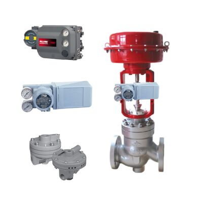 Samson Pneumatic Control Valve and Masoneilan SVI2 Smart Digital Control Valve Positioner and Reliable 4700E Electro-pneumatic Controller and Samson 3730-3