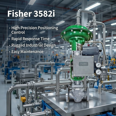 F-isher 3582i Μηχανικός ηλεκτροπνευματικός ελεγκτής θέσης βαλβίδας OEM