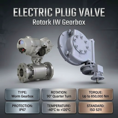 Rotork IW σειράς βαλβίδα σκουλήκι κιβώτιο ταχυτήτων Τρίμηνο στροφή χειριστή τροχιά αυτοκλειδωτή μπάλα πεταλούδα βύσμα βαλβίδα