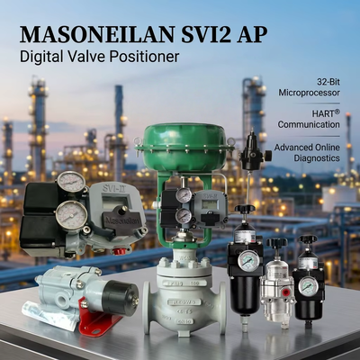Masoneilan SVI2 AP έξυπνος ψηφιακός ελεγκτής βαλβίδας, ελεγκτής θέσης βαλβίδας, China CHUNHUI Controls Solenoid Valve Supplier
