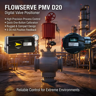 Flowserve PMV D20 Digital Valve Positioner with HART Communication IP66/NEMA 4X Enclosure and 4-20 mA DC Input