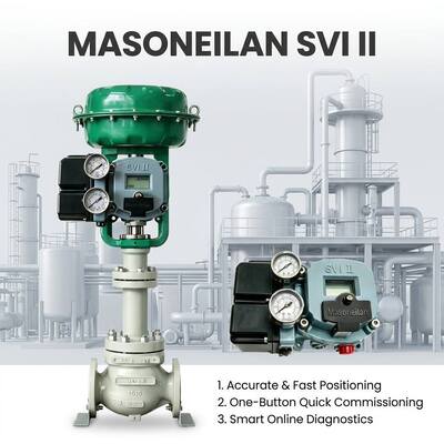 Masoneilan SV II AP Προηγμένη απόδοση Ψηφιακής Θέσης Βαλβίδας SVI2-21123111