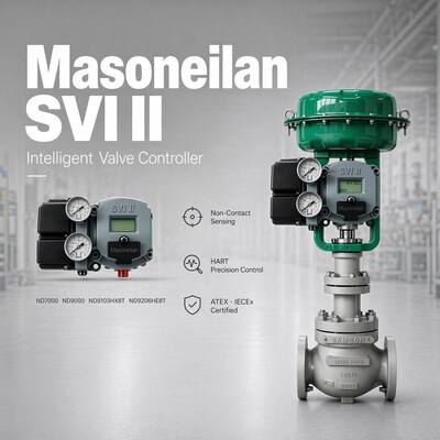 Masoneilan SV II AP Προηγμένη απόδοση Ψηφιακής Θέσης Βαλβίδας SVI2-21123111