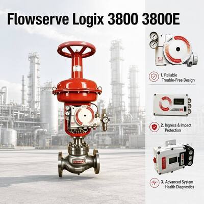 Υψηλής ακρίβειας ροής Logix 3800 3800E Ψηφιακός ελεγκτής θέσης βαλβίδας Αξιόπιστη βαλβίδα ελέγχου Μέρη σε απόθεμα