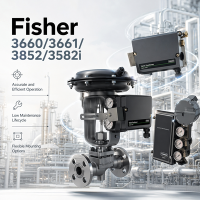 Αρχικά σε απόθεμα F-isher 3660/3661/3852/3582i Σφαίρες αερίου OEM Ηλεκτροπνευματικές συσκευές θέσης βαλβίδων