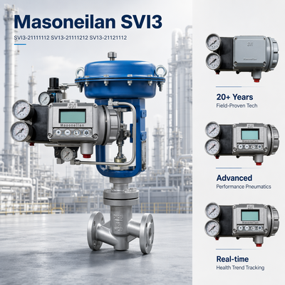 Masoneilan SVI3 Ψηφιακός Ελεγκτής Θέσης Βαλβίδας SVI3-21111112 SV13-21111212 SV13-21121112 Διαθεσιμότητα Αποθέματος Τιμή Παράδοσης