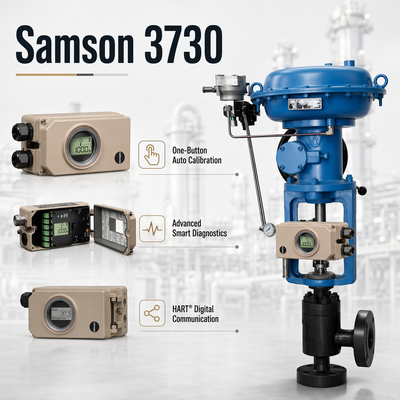 Νέος Έξυπνος Ελεγκτής Θέσης Βαλβίδας Samson 3730 HART Ψηφιακός Πνευματικός Ενεργοποιητής