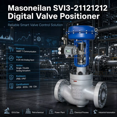 Masoneilan SVI3-21121212 Ψηφιακό HART Ηλεκτροπνευματική έξυπνη θέση βαλβίδας