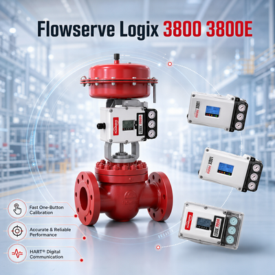 Νέο Flowserve Logix 3800 3800E Ψηφιακός Θέμας Βαλβίδας Αξιόπιστη Βαλβίδα Ελέγχου Μέρη σε απόθεμα
