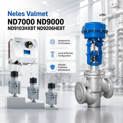 Valmet Me Tso OEM ND7000 ND9000 ND9103HX8T ND9206HE8T Πνευματικός έξυπνος ψηφιακός ελεγκτής θέσης βαλβίδας HART 4-20mA Βιομηχανική αυτοματοποίηση