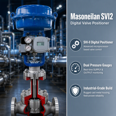 Masoneilan SVI3 Γνήσιος Έξυπνος Βαλβίδα Positioner Αντικατάσταση ΟΕΜ Πνευματικός ψηφιακός έλεγχος