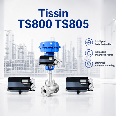 Νέος Έξυπνος Ελεγκτής Θέσης Βαλβίδας Tissin TS800 TS805 Series HART Ψηφιακός Ελεγκτής Θέσης Βαλβίδας