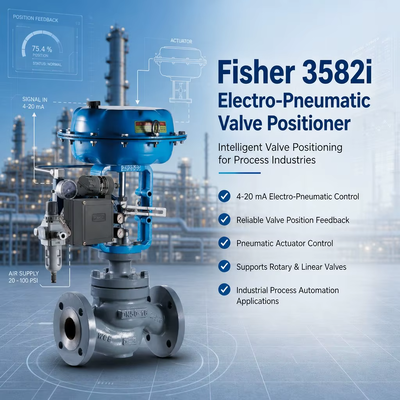 3582i I/P Valve Positioner Electro Pneumatic Converter Βαλβίδα Ελέγχου με Συρόμενο Στέλεχος