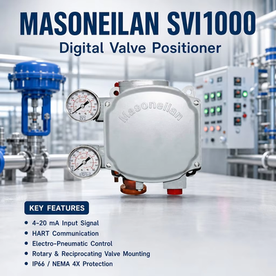 Masoneilan SVI1000 HART Ψηφιακός ελεγκτής βαλβίδας ελέγχου Ηλεκτροπνευματικής θέσης βαλβίδας