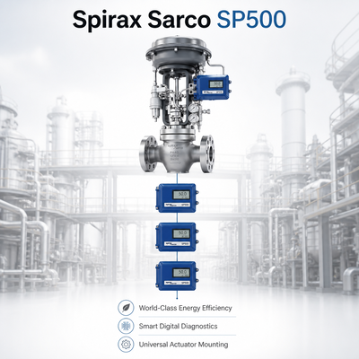 Ολοκαίνουργιος Έξυπνος Ελεγκτής Θέσης Spirax Sarco SP500 HART 4-20mA Ηλεκτροπνευματικός Ελεγκτής Ταιριάζει με Ενεργοποιητή Chongqing Chuanyi