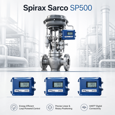 Ψηφιακός τοποθετητής βαλβίδας Spirax Sarco SP500 για σύστημα θερμοσίφωνης ατμού, υποστηρίζοντας βαλβίδα ελέγχου Chongqing Chuanyi