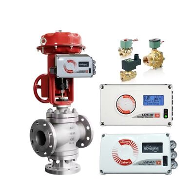 Flowserve Logix 520MD Ψηφιακός Ηλεκτροπνευματικός Έξυπνος Ελεγκτής Θέσης Βαλβίδας HART με Ηλεκτροβαλβίδα Asco