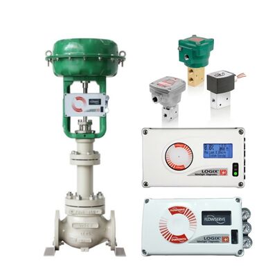 Ελεγκτής Βαλβίδας Flowserve Πνευματικός Ενεργοποιητής Βαλβίδας Εντοπιστής Θέσης Flowserve Logix 520MD Ηλεκτροβαλβίδες Asco 327