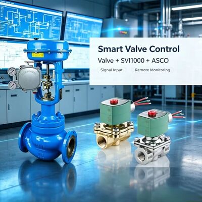 Ψηφιακός Ελεγκτής Θέσης Βαλβίδας Masoneilan SVi1000 4-20mA HART Πνευματικός Έλεγχος με Ηλεκτροβαλβίδα ASCO