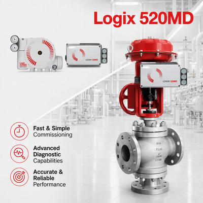 Flowserve Logix 520MD Plus Ψηφιακός HART Positioner 4 20mA Ελέγχου βαλβίδας Actuator πετρέλαιο αέριο Χημική ισχύς