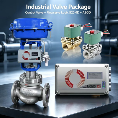 Flowserve Logix 520MD Smart Digital Positioner with ASCO Solenoid Valve HART Pneumatic Control