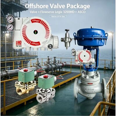 Flowserve Logix 3200MD Ψηφιακός εντοπιστής με αντηλιακή βαλβίδα ASCO για ακριβή έλεγχο βιομηχανικών βαλβίδων