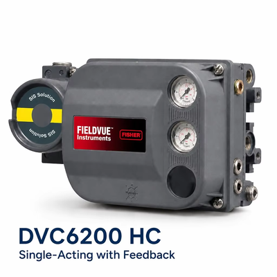 DVC6200 HC Ψηφιακός ελεγκτής βαλβίδας 4 ̇ 20 mA HART Πνευματικός ελεγκτής θέσης βαλβίδας με ανατροφοδότηση
