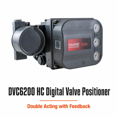Ψηφιακός Ελεγκτής Βαλβίδας DVC6200 HC Διπλής Ενέργειας με Ανάδραση Θέσης Βαλβίδας