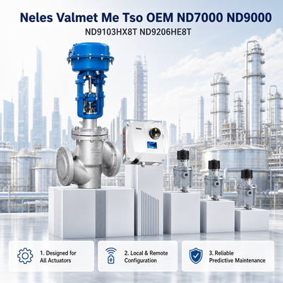 Neles Valmet Me Tso OEM ND7000 ND9000 ND9103HX8T ND9206HE8T Έξυπνος Πνευματικός Θέσης Περιστροφική Γραμμική Βαλβίδα
