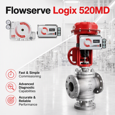 Flowserve Logix 520MD Plus Ψηφιακό HART 7 Θέμα θέσης 4 20mA IP66