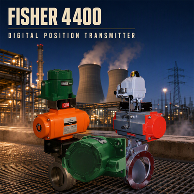 Μεταλλάκτης Ψηφιακής Θέσης Βαλβίδας Fisher FIELDVUE 4400 με Ανίχνευση Χωρίς Επαφή, Δυνατότητα SIL 2 και Επικοινωνία HART 7